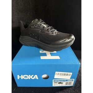 Hoka One Kids 5MD Youth Clifton 10 Big New Sneakers Shoes Black Confortable